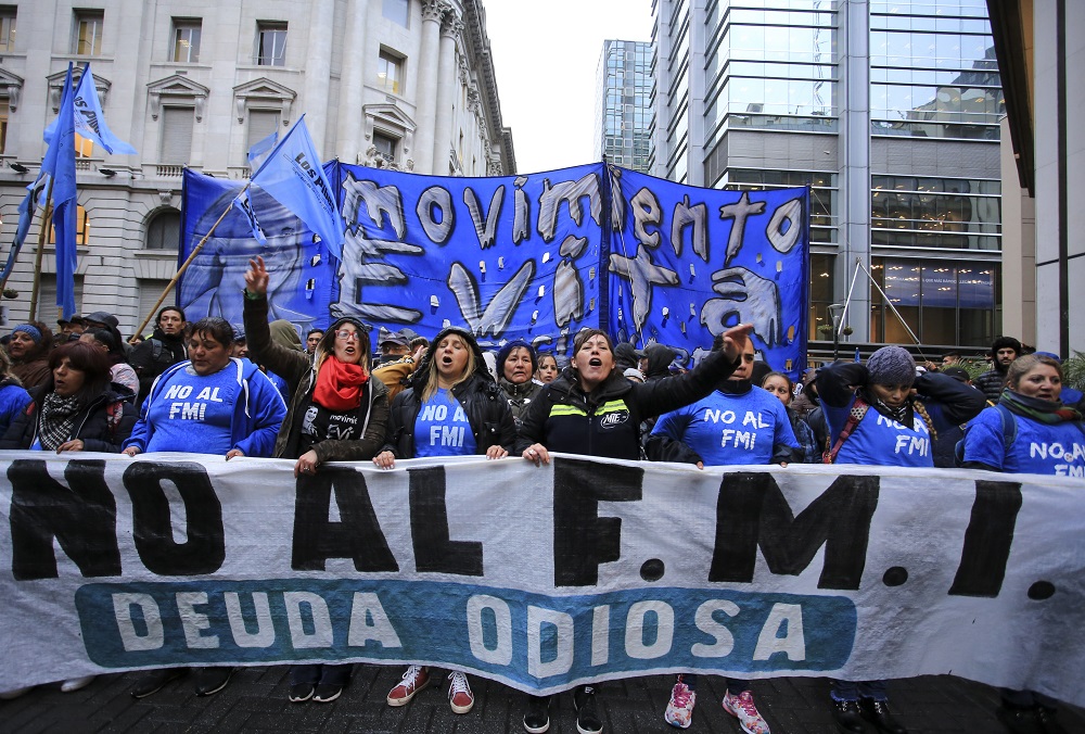 No al FMI marcha NA