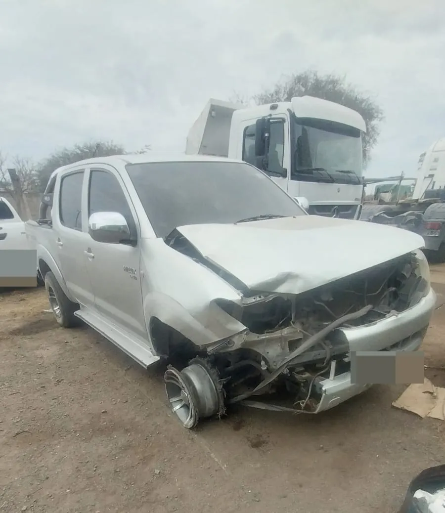 camioneta choque policía