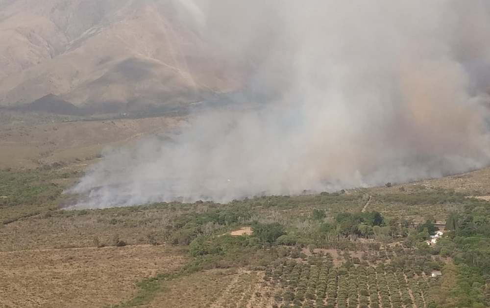 Incendio en La Población @MinGobCba