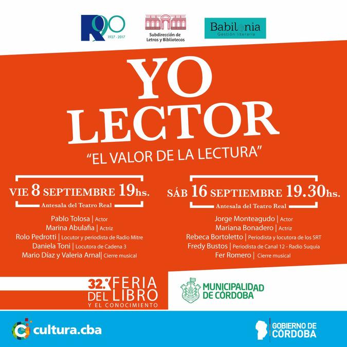 Ciclo Feria del Libro "Yo, lector" Ciclo Feria del Libro "Yo, lector"