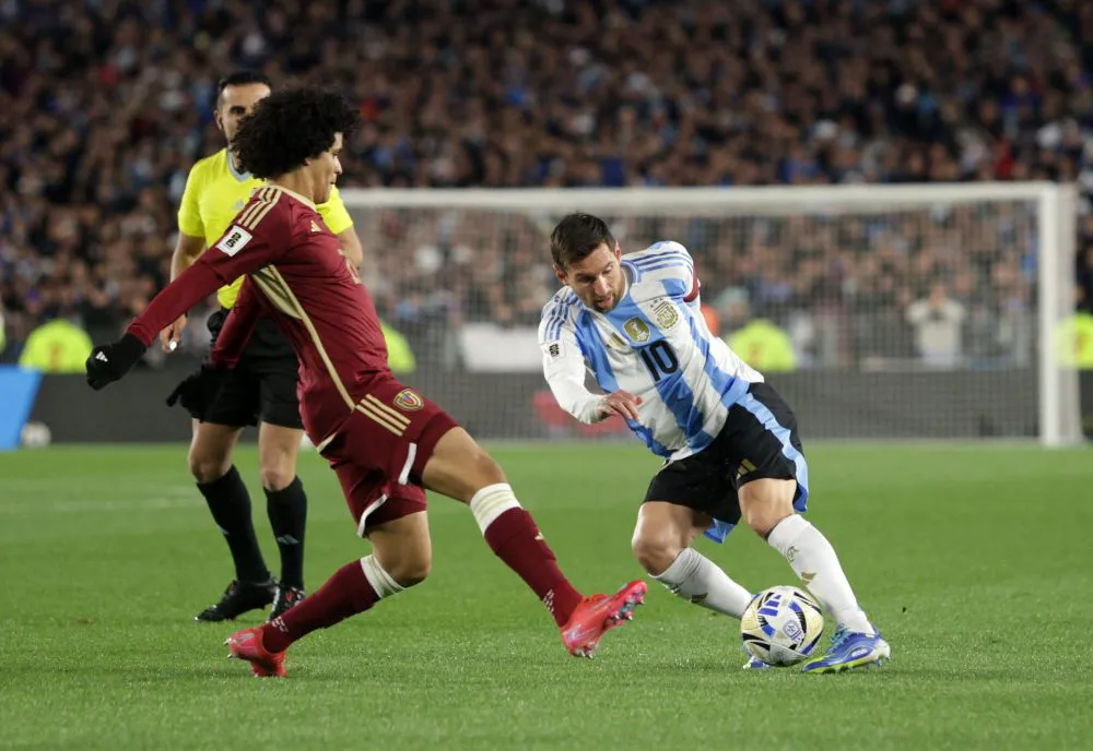 Messi contra Venezuela NA