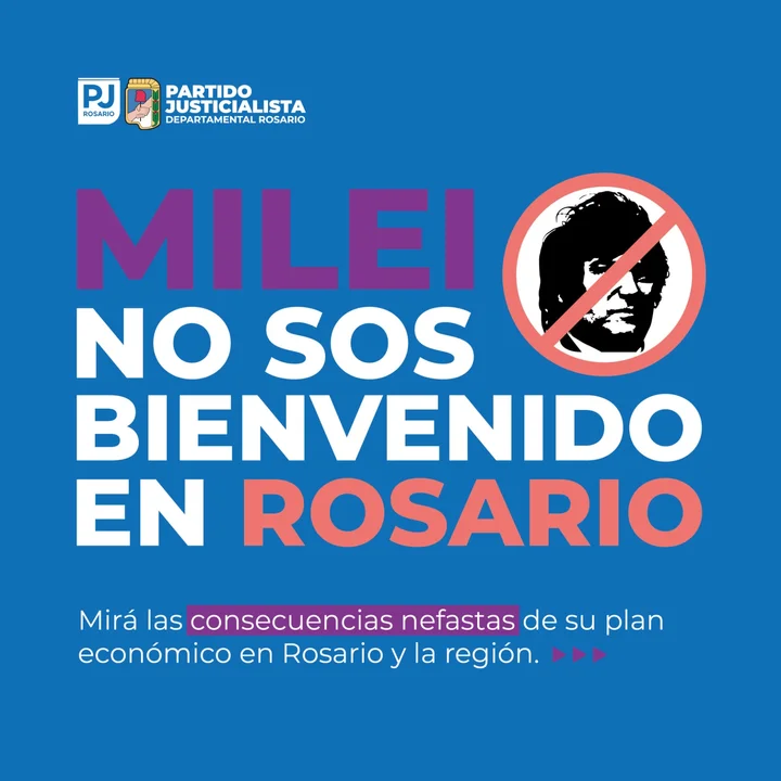 milei en rosario