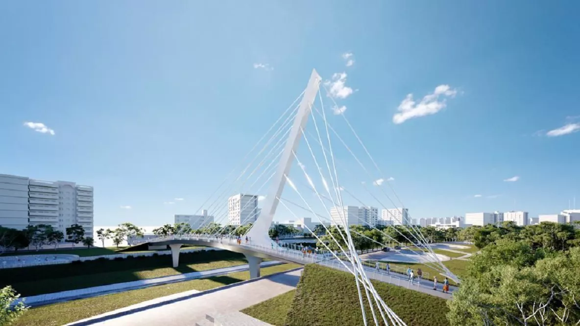 nuevo puente de parque Las Heras godecba