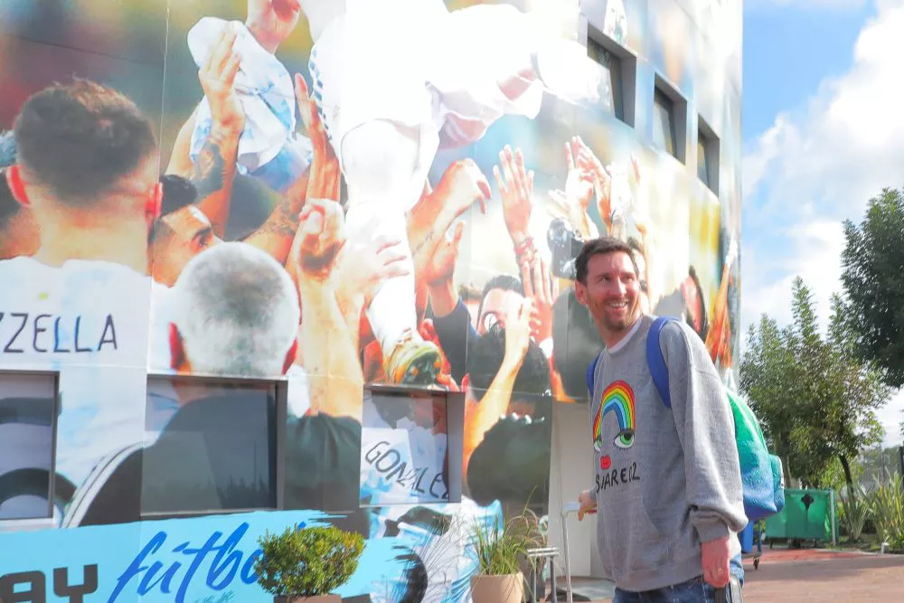 llegó Messi by Twitter Selección Argentina
