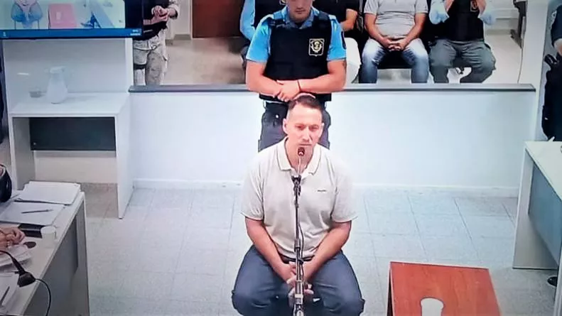 Testimonio de Lucas Gómez en el juicio por Blas (captura ElDoce.tv)