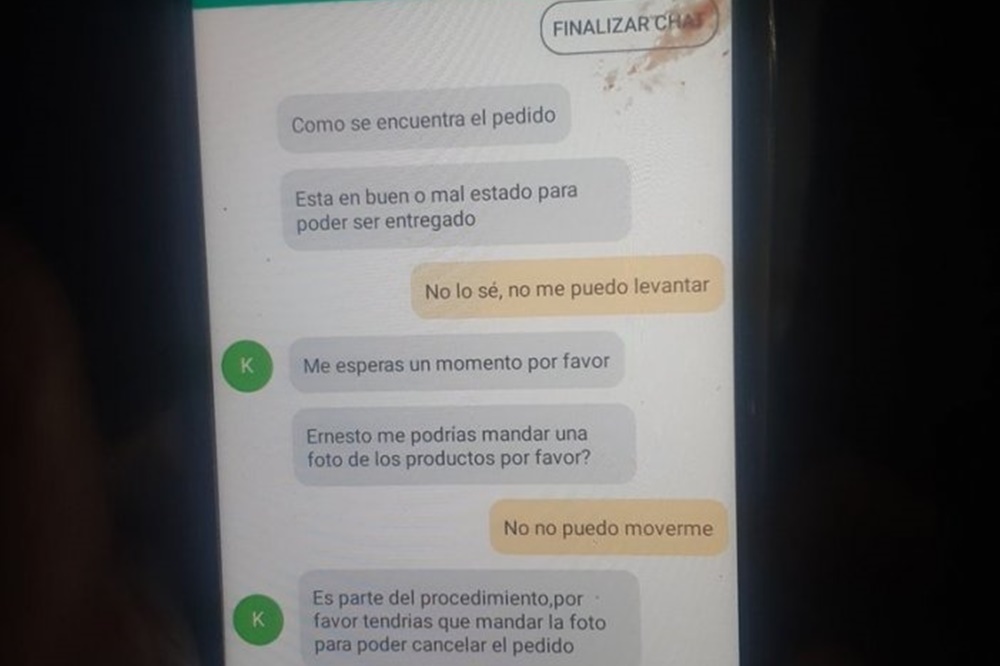 mensaje viralizado repartido atropellado @twitteryaninaotero