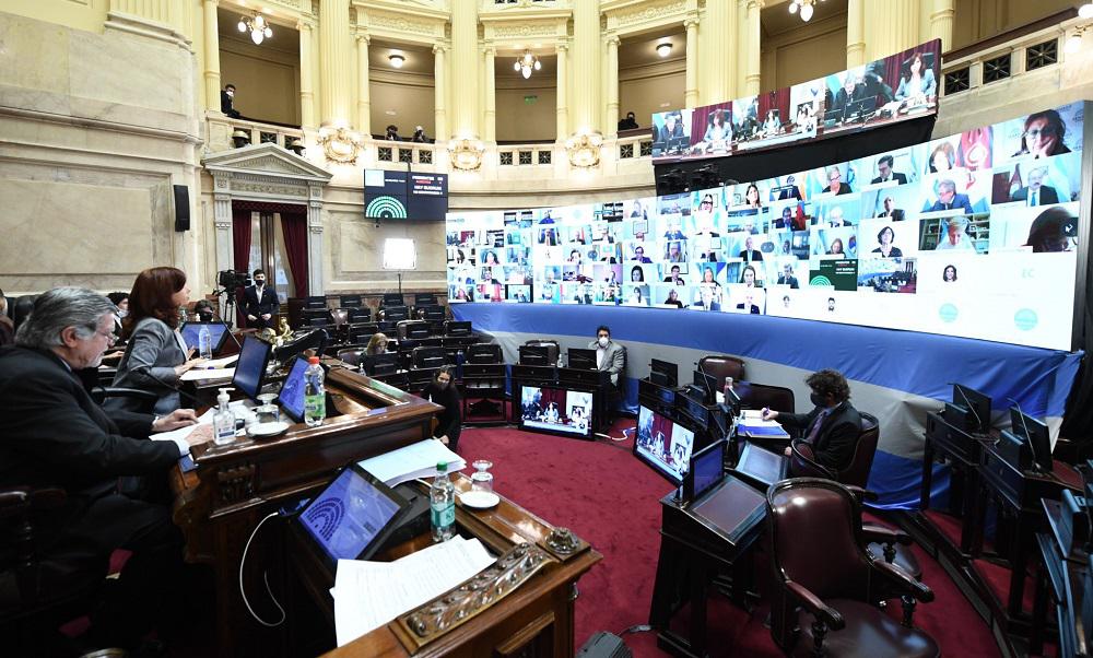 Sesión Senado prensa @SenadoArgentina