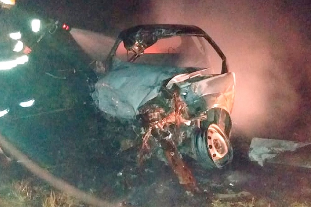 Choque frontal Canals by prensa Policía