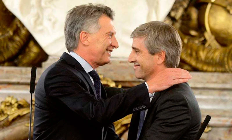 Macri y Caputo Foto archivo