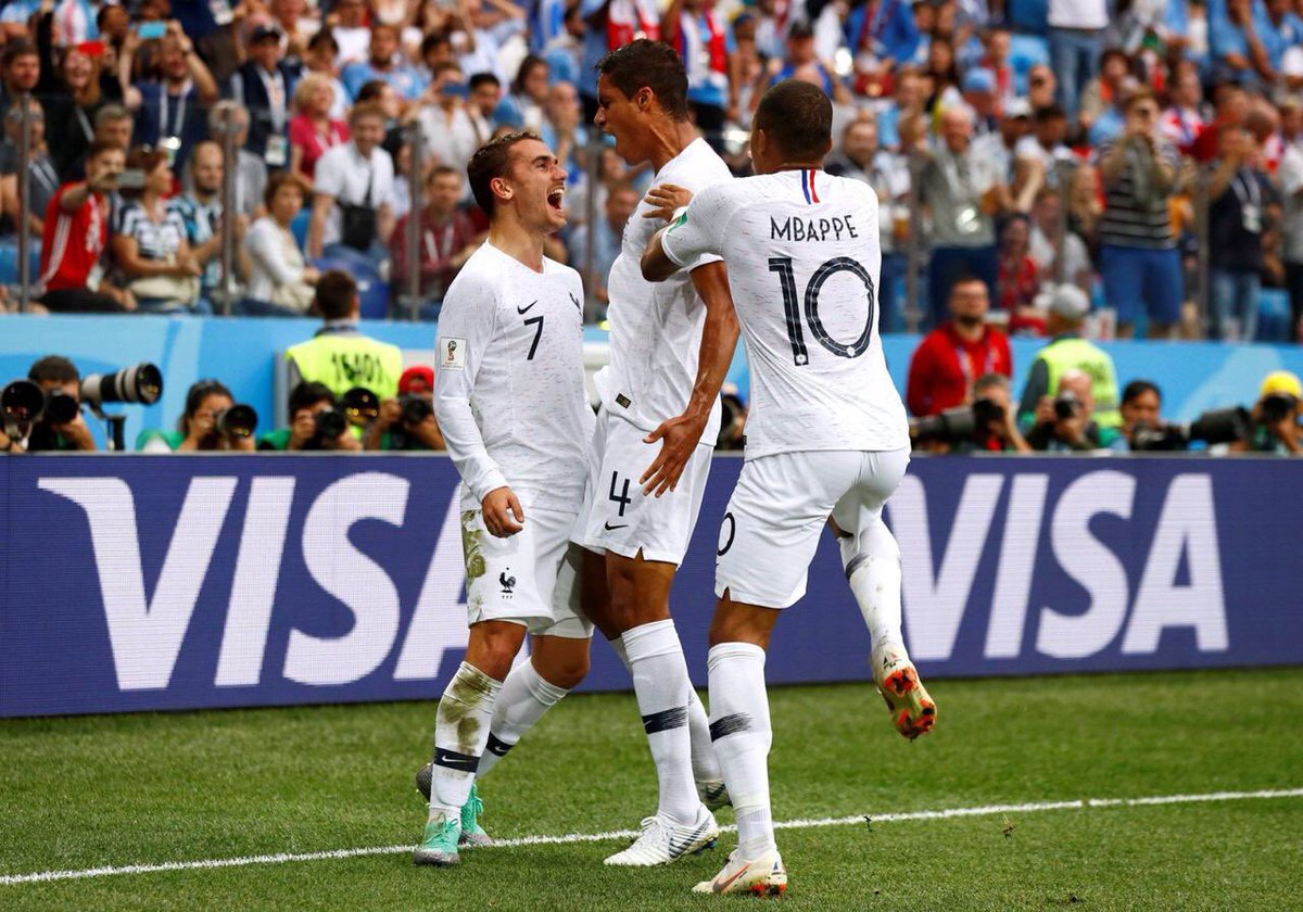 Rusia 2018: Francia fue demasiado para Uruguay y se metió en semifinales