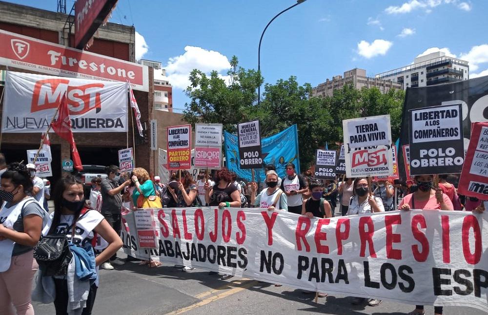 Marcha desalojo MST CÓRDOBA