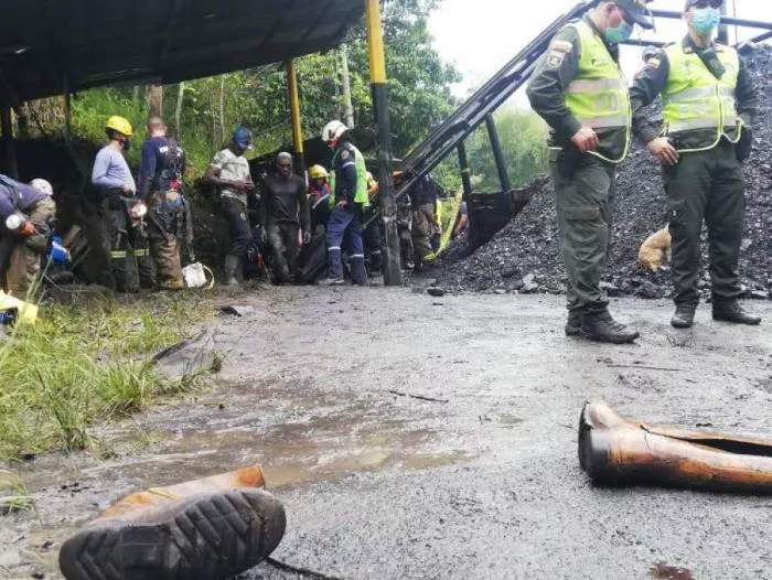 explosion en una mina de Colombia
