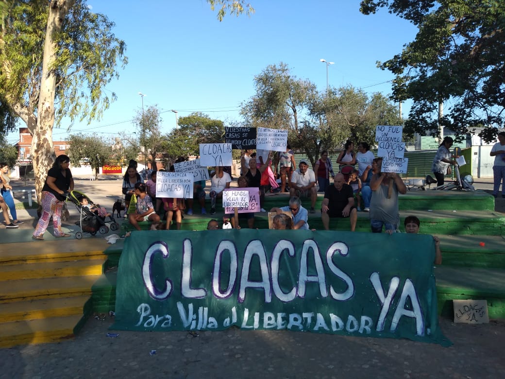 villa el libertador cloacas foto gentileza