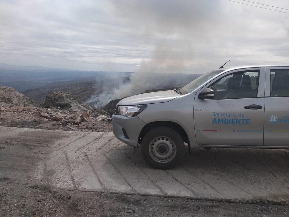 incendio en reserva hidrica