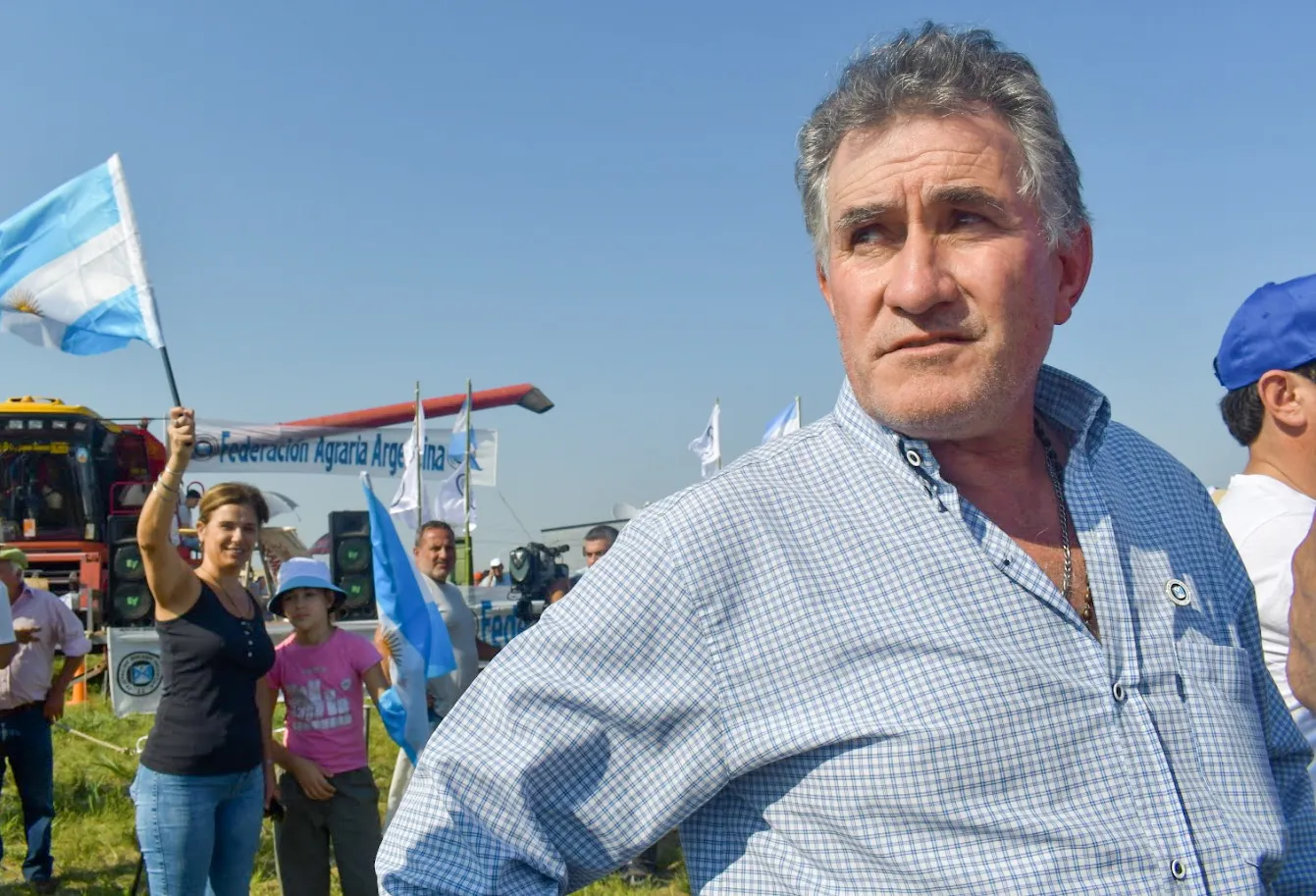 Carlos Achetoni, presidente de la Federación Agraria (NA)