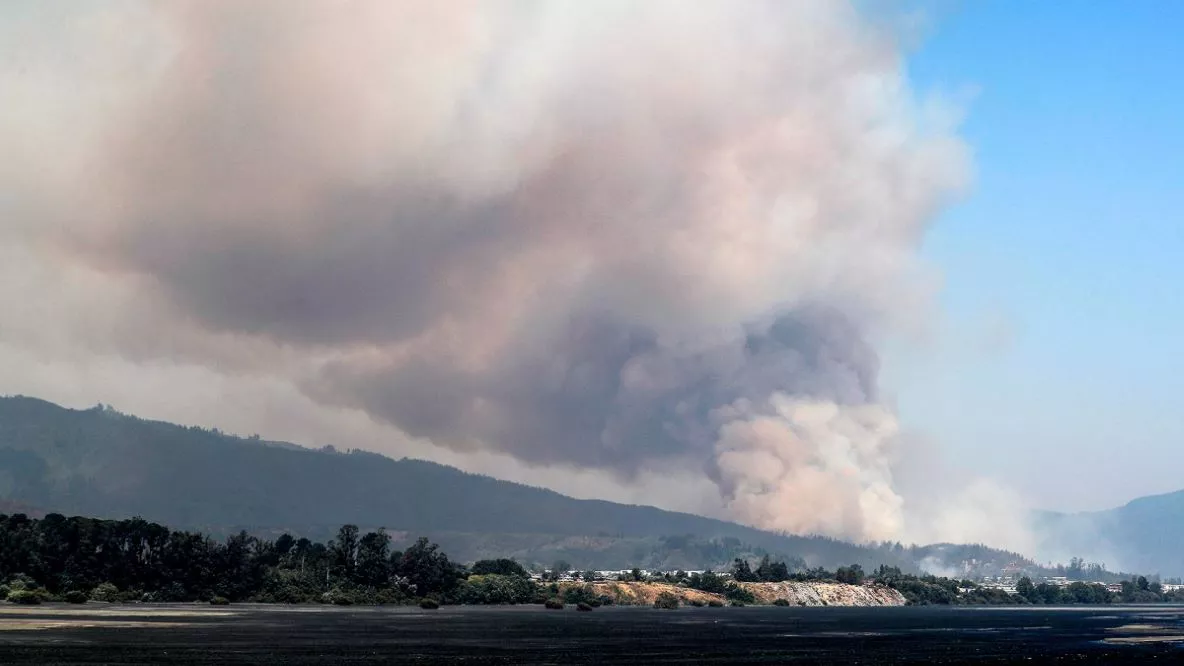 Chile imagen de incendios by Telam
