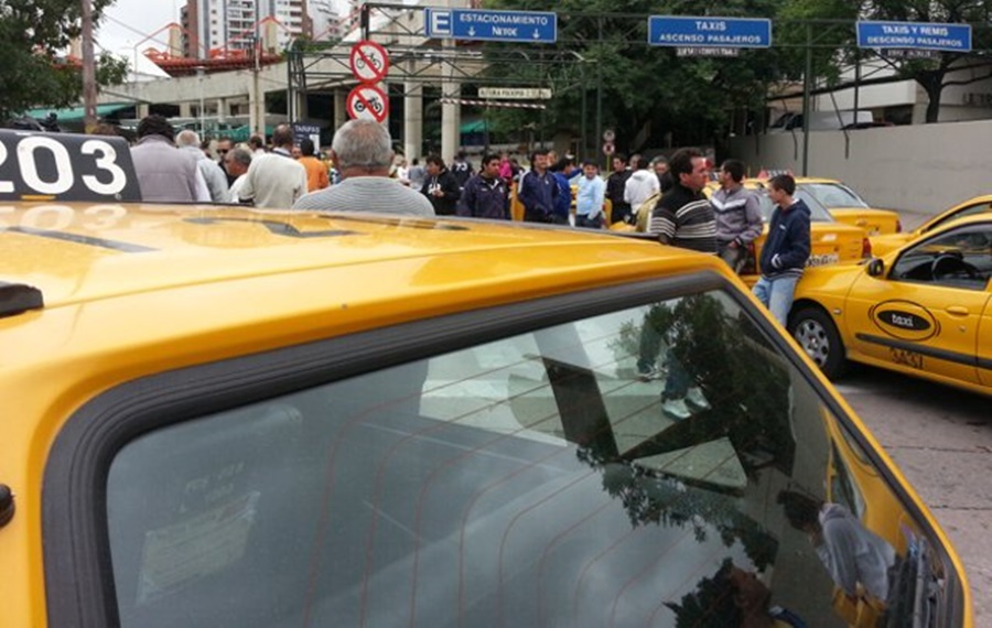 protesta de taxis