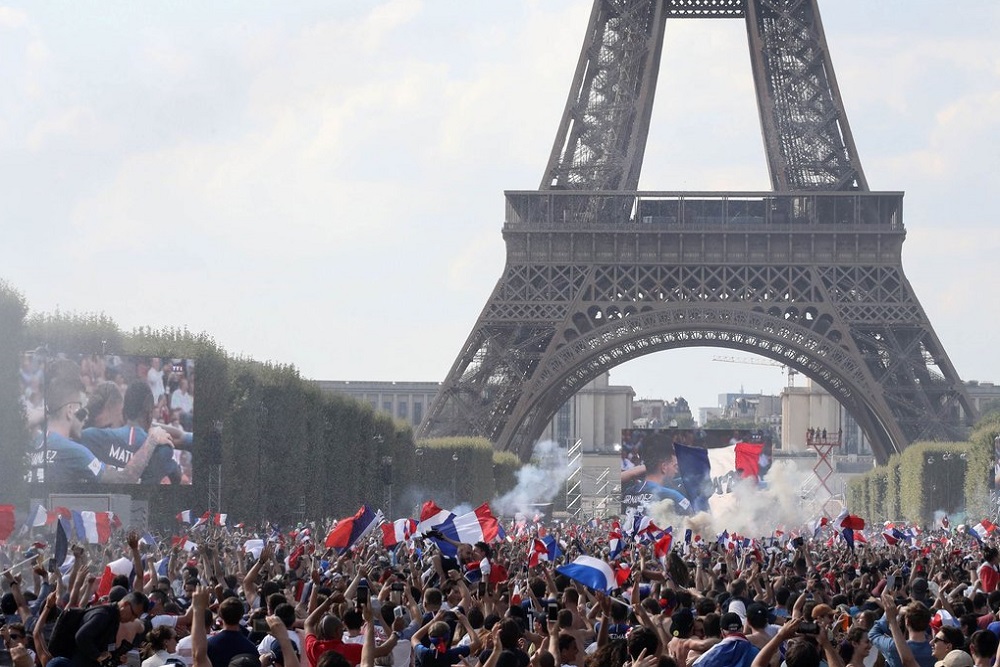 Paris festejo francia
