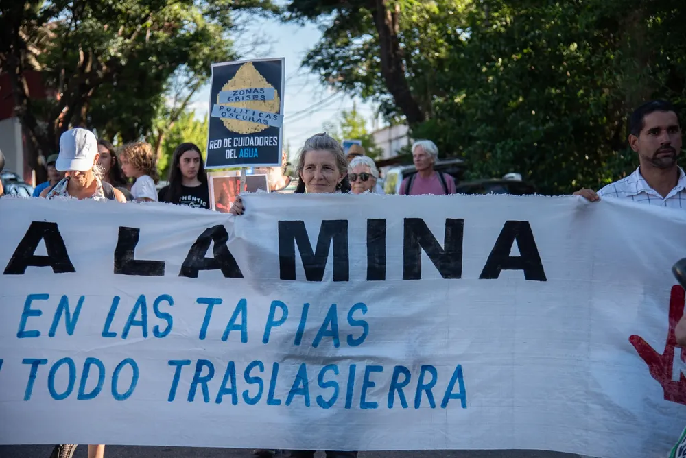 minería las tapias manifestación
