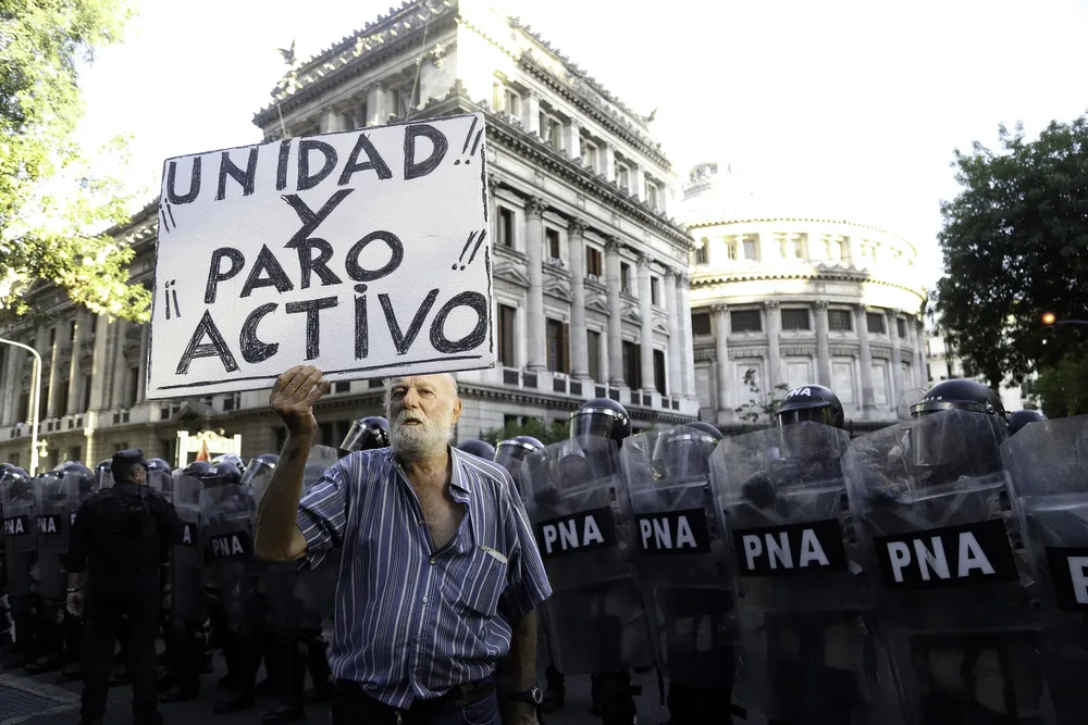 Marcha de jubilados unidad y paro activo (NA)