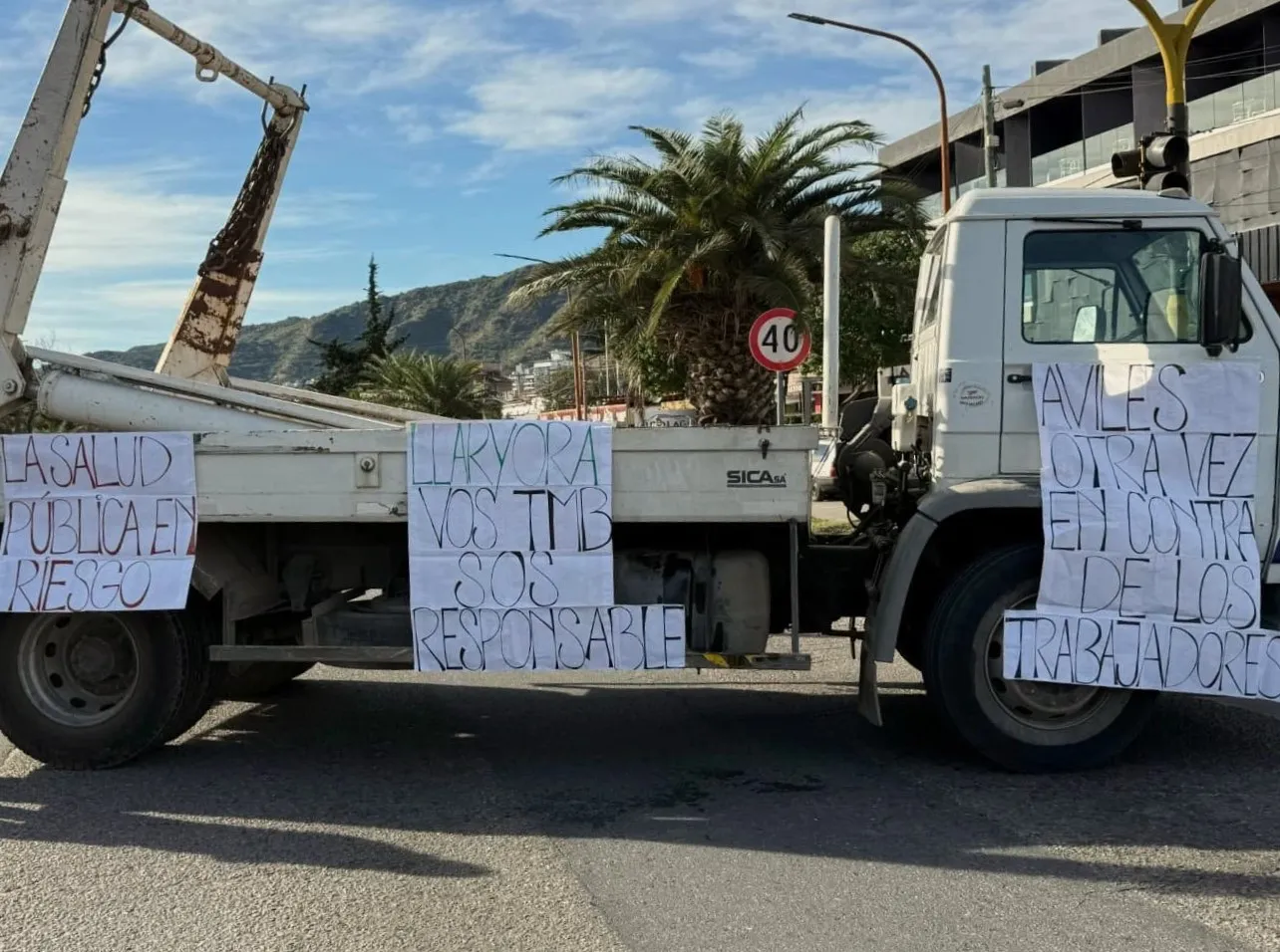 Manifestación de trabajadores de la Coopi en Carlos Paz (SIPOS) 2