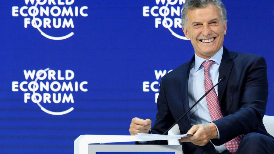 Macri en Davos by Télam