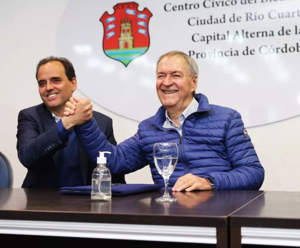 Schiaretti con Llamosas en Río Cuarto