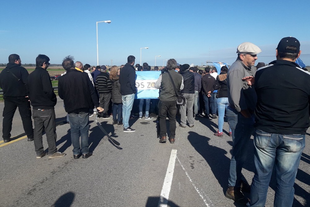 protesta de productores en oliva @karinaortiz