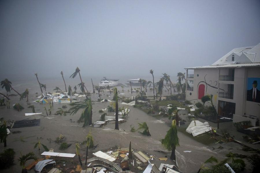 Las imágenes del paso del huracán Irma por las islas del Caribe