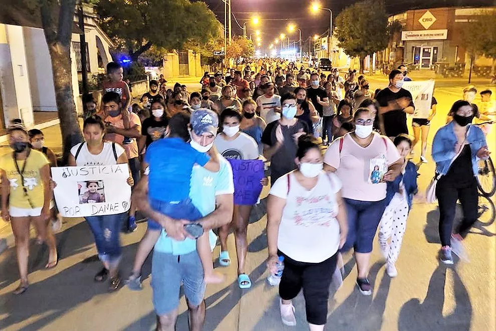 Marcha por Danae en Coronel Moldes (Gentileza Puntal)