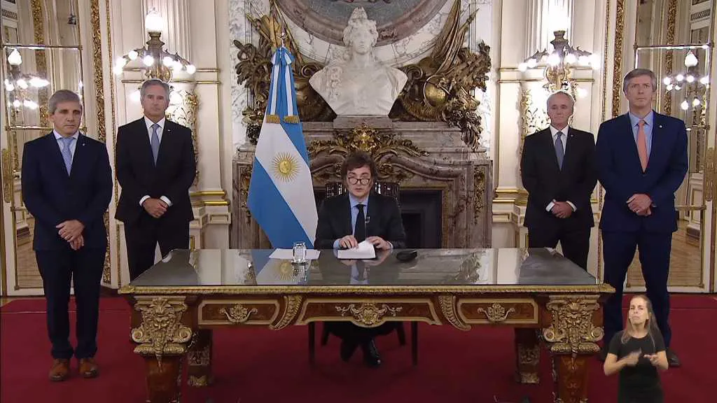 Milei cadena nacional 1 NA