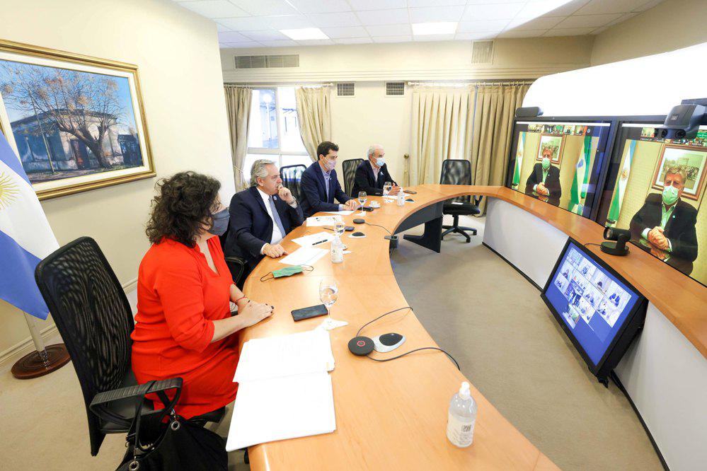 reunión virtual Fernández con gobernadores by Télam