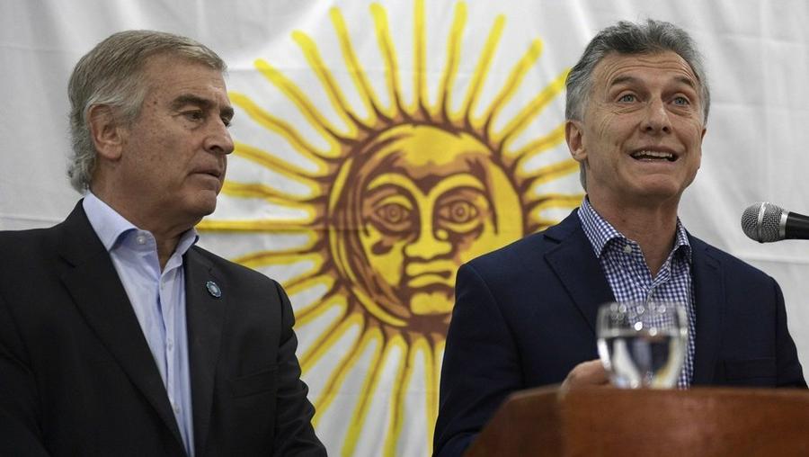 Macri y aguad by AFP
