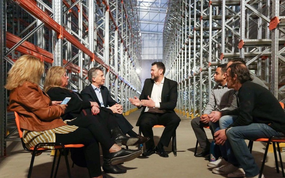 Macri en fabrica que cerró Noroghi