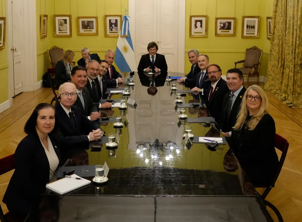 Milei y Lamelas by oficina del presidente