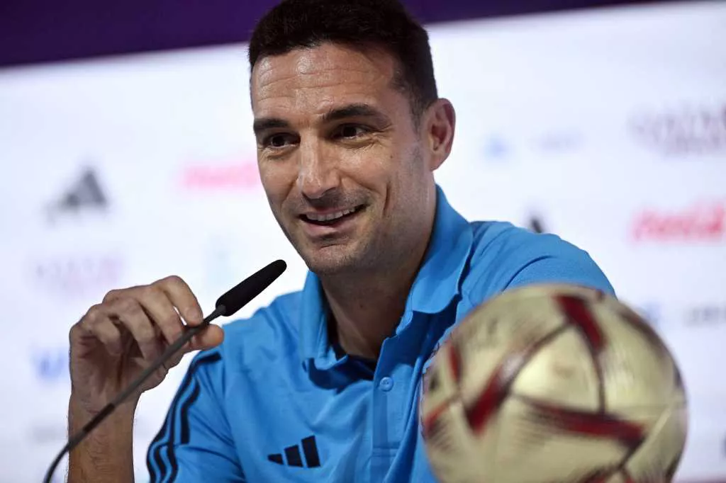 Scaloni conf prensa by NA Reuters