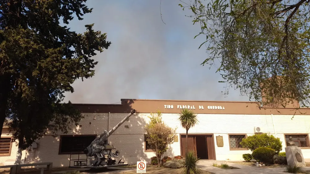 Incendio en el predio del Tiro Federal (Policía)