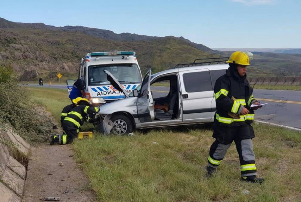 Accidente en las Altas Cumbres Punilla al Sur