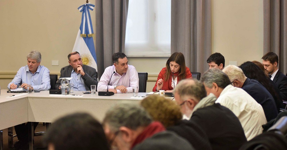 Reunión gobierno y docentes