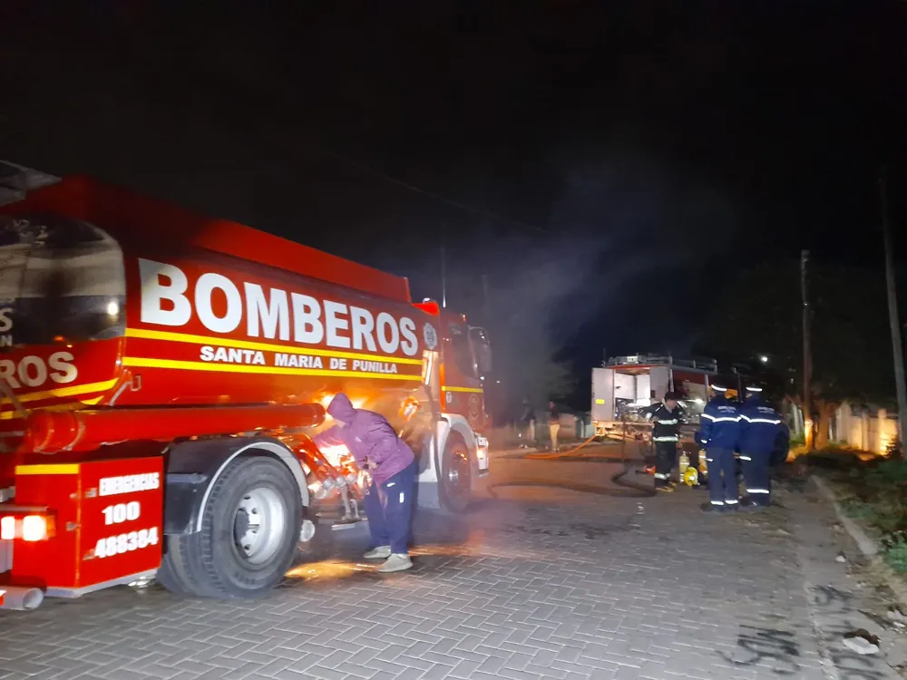 Incendio en Santa María de Punilla (Policía)