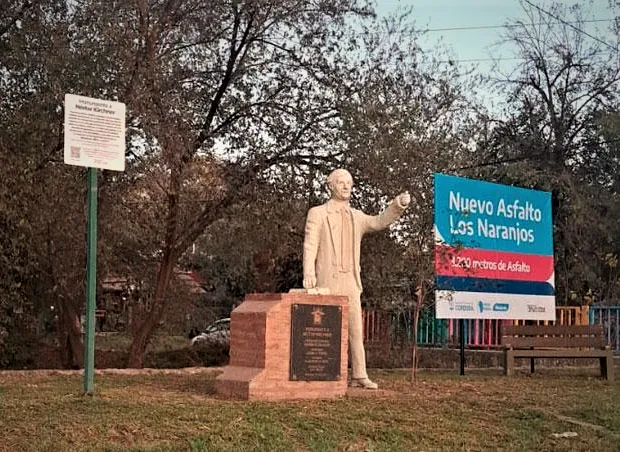 Monumento a Néstor Kirchner en Anisacate (Foto Canal C)