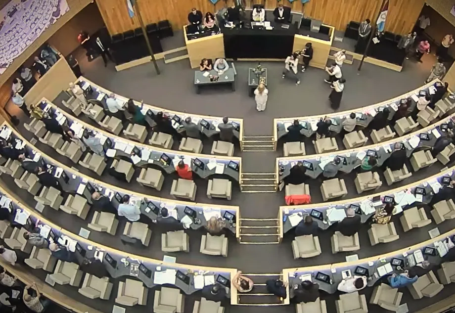 Sesión ordinaria de la Legislatura (captura)