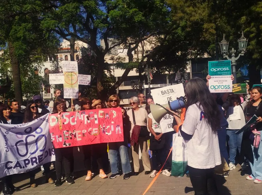 Movilización Discapacidad en Emergencia en Córdoba (gentileza) 1