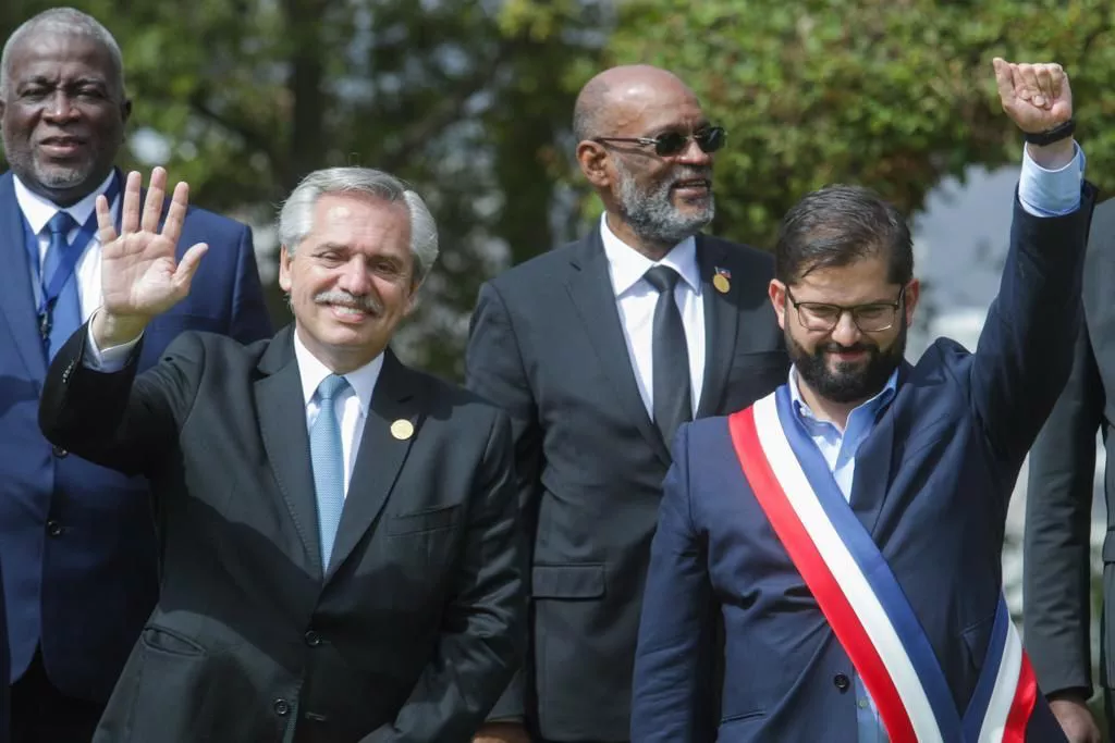 Fernández con Boric by Casa Rosada