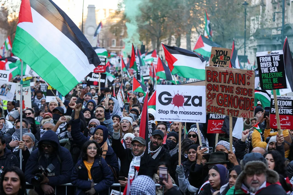 Protesta contra el genocidio en Gaza (Reuters . NA)