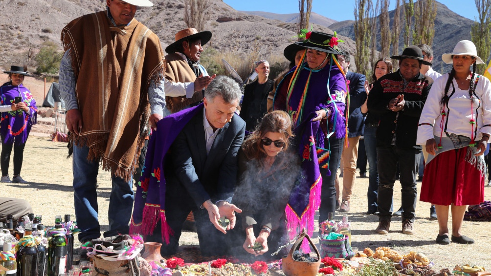 Macri en jujuy pachamama by télam