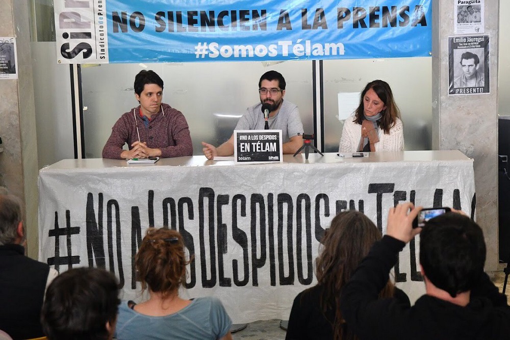 conferencia 100 días de Télam