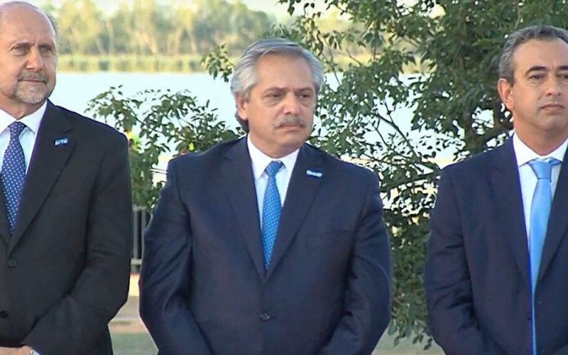 Alberto Fernández acto en Rosario Télam