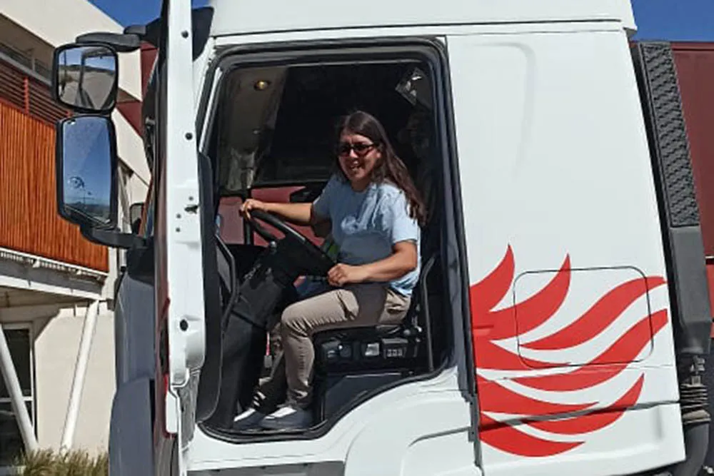 Florencia en el camion