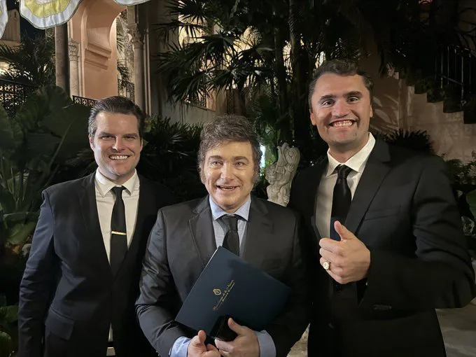 Milei con Charlie Kirk